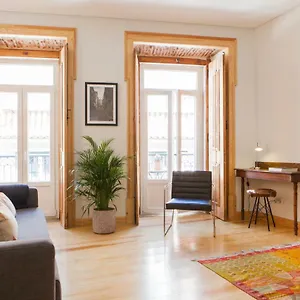 Charming Flat With Balconies Chiado District 2 Bedrooms & Ac 19th Century Building Lisbon